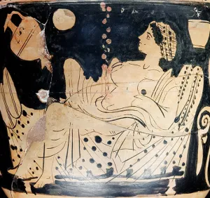 Dânae, chuva dourada, Louvre